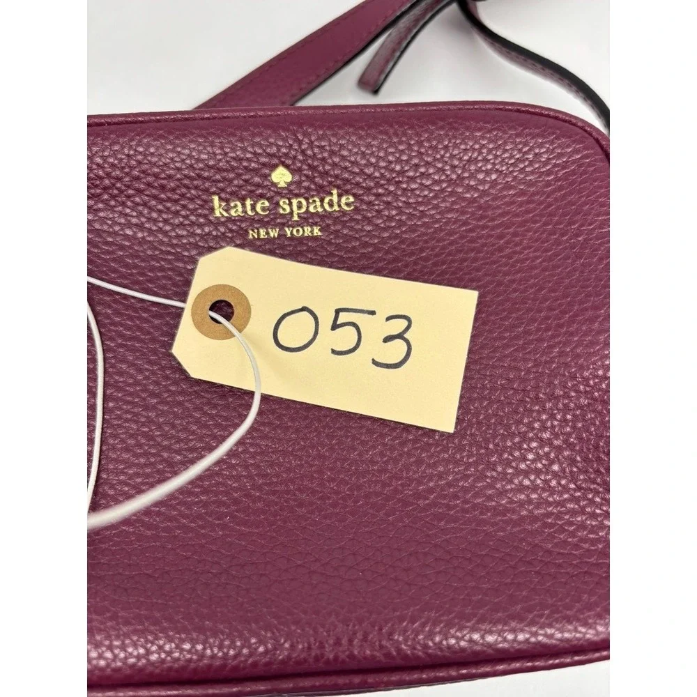 Kate Spade Crossbody Bag Mulberry Street Pyper Purple Pebbled Leather